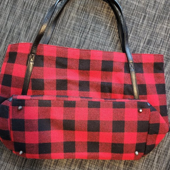 J.Jill Buffalo Plaid Tote Bag - Picture 2 of 9